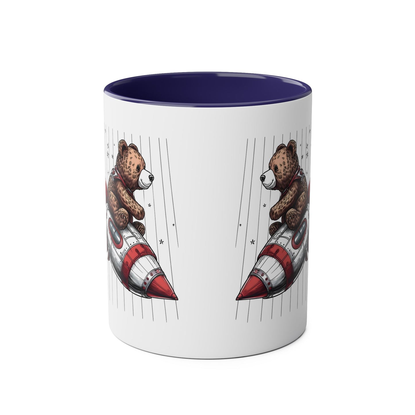 Rocket Bear Mug Style 3 - Adventure Coffee Cup for Space Lovers & Dreamers