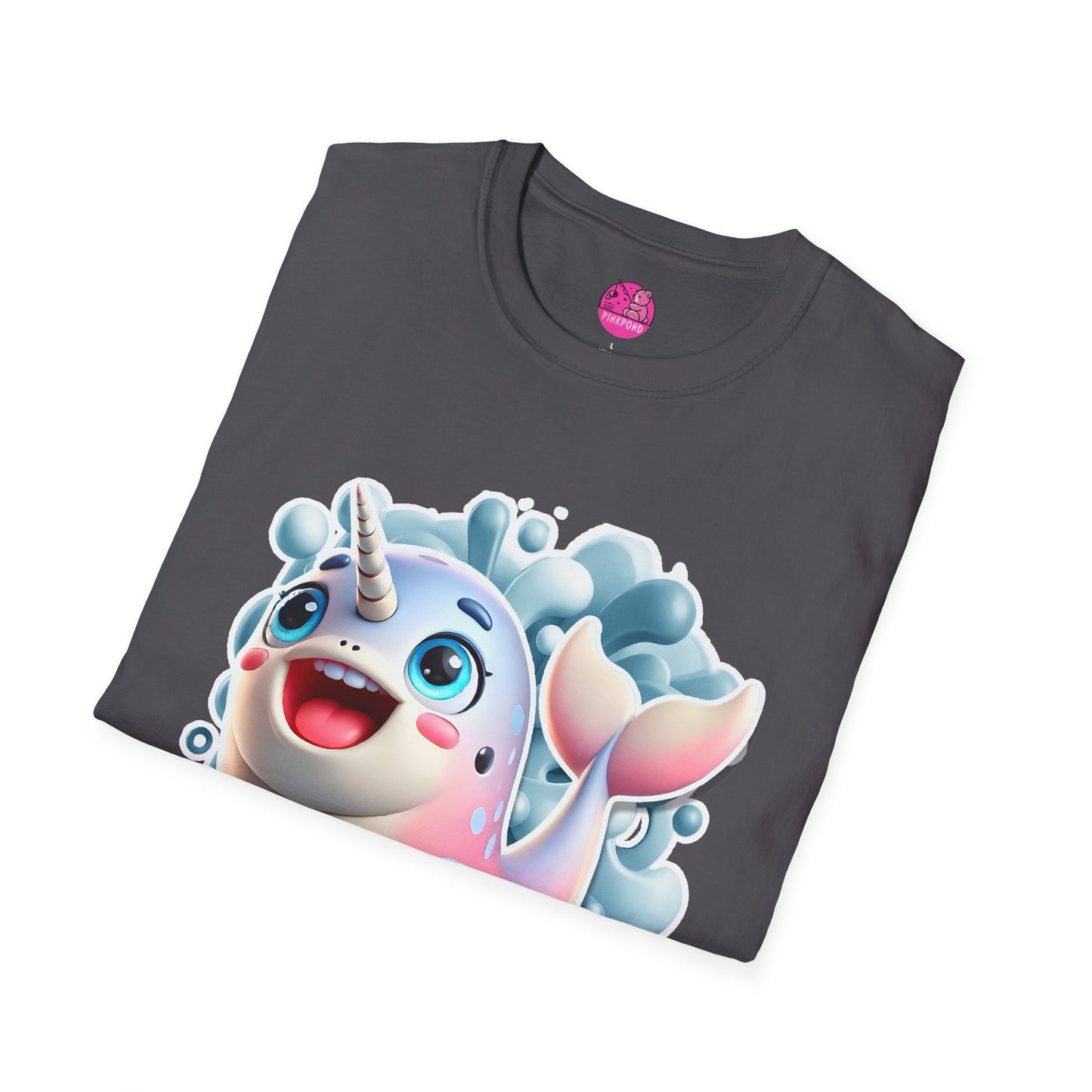 Nelly the Narwhal T-Shirt – The Ocean’s Most Magical Smile! - Unisex Softstyle Tee