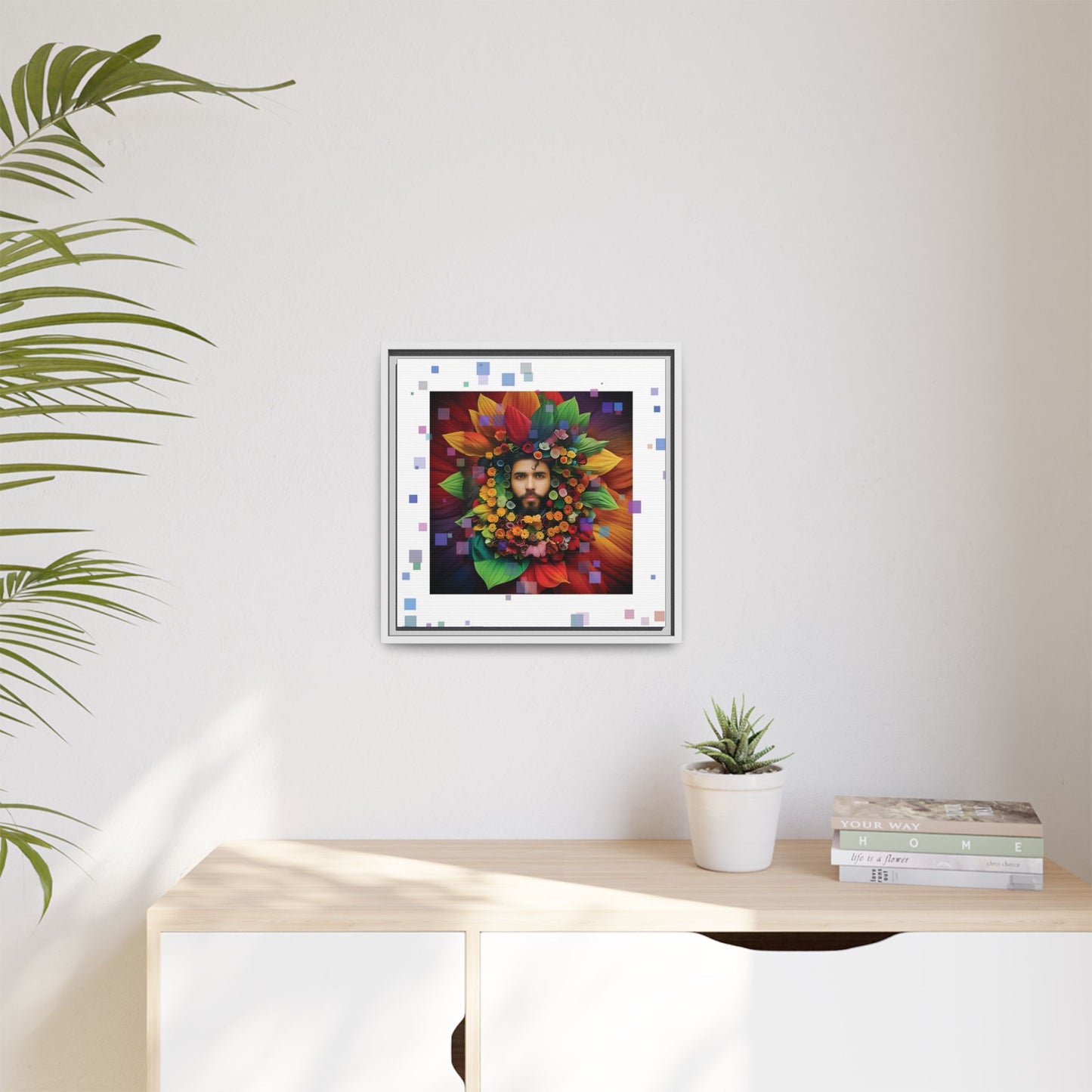 'Flourish: The Modern Green Man' canvas print By Andrew McCarter