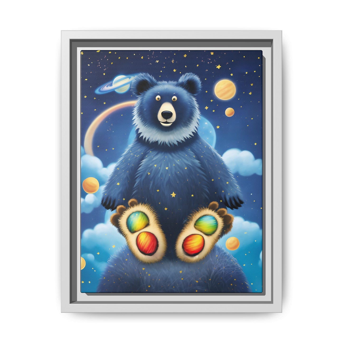 'Cosmic Pawprints' by Andrew McCarter - Canvas Art