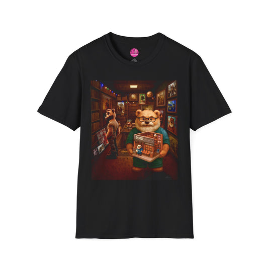 Vintage Bookstore Bear T-Shirt