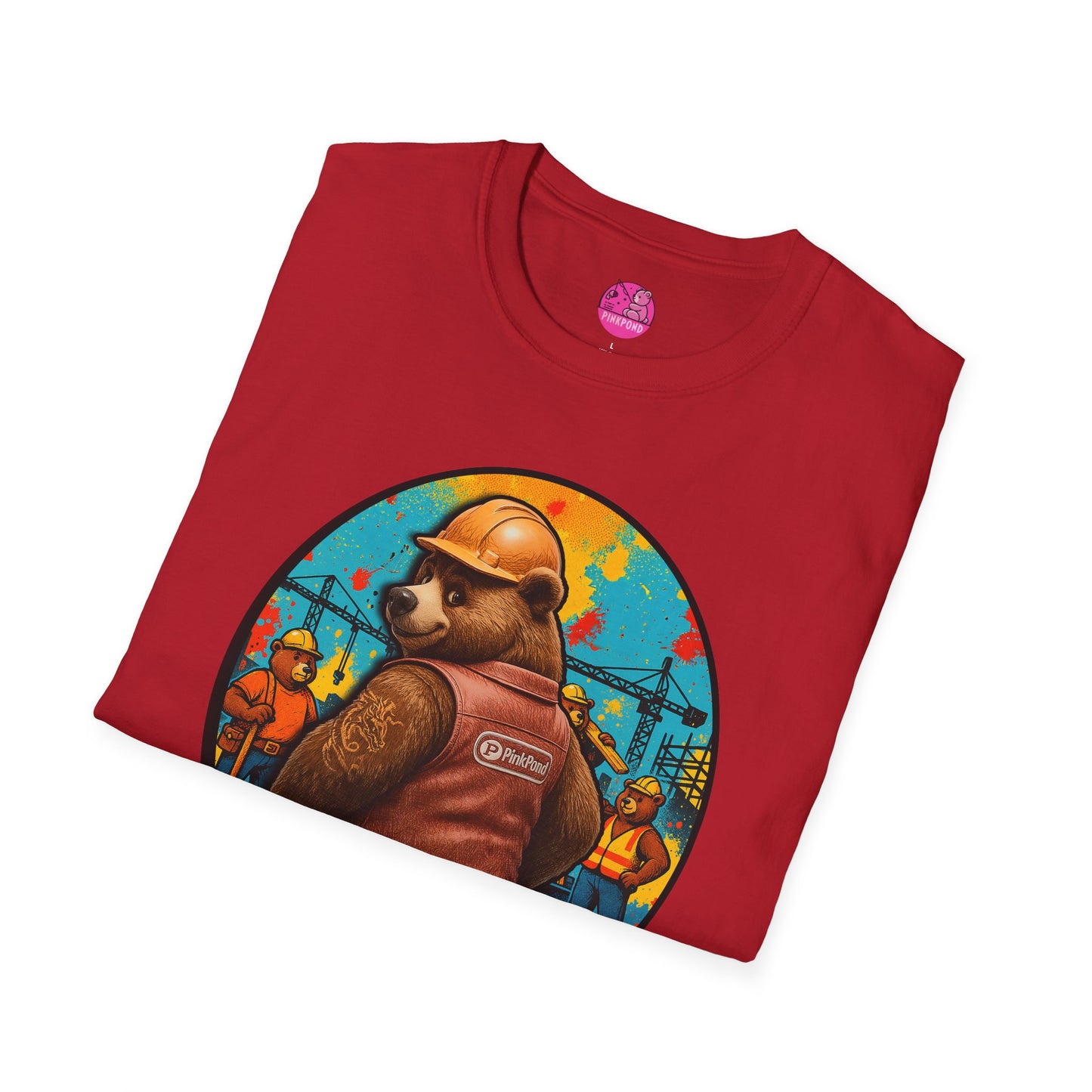 Graphic Tee Builder’s Bum Bear Unisex Softstyle T-Shirt
