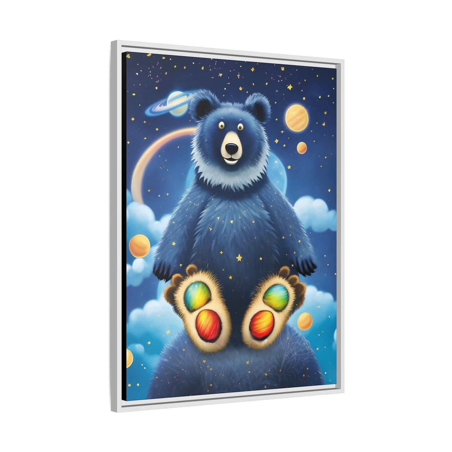 'Cosmic Pawprints' by Andrew McCarter - Canvas Art