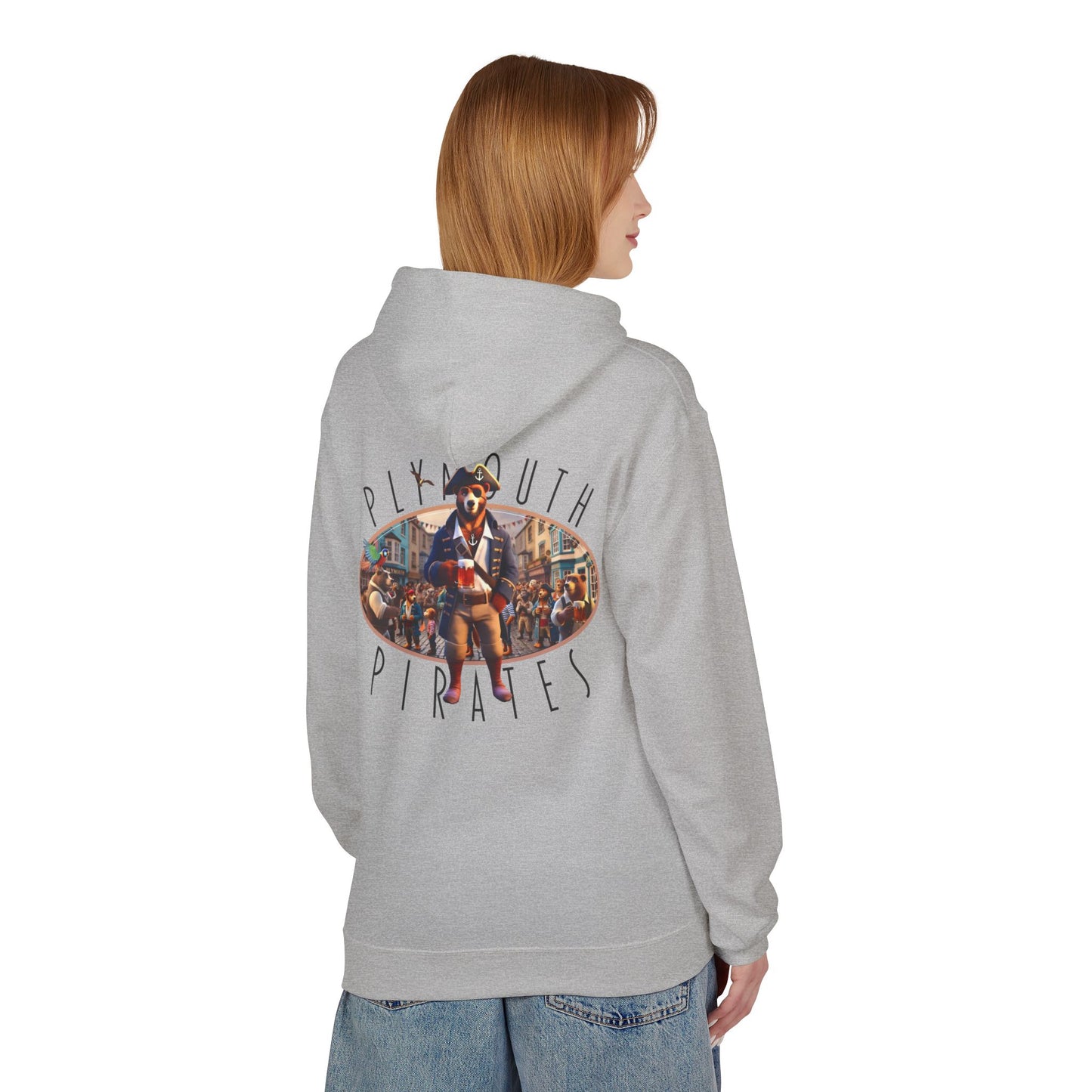 Plymouth Pirates Bear Hoodie