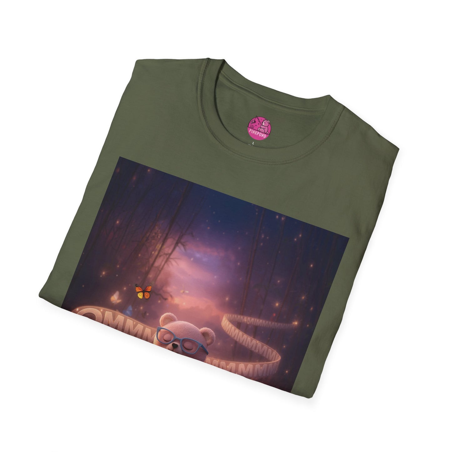 Meditating Bear Dusk Dreamscape T-Shirt