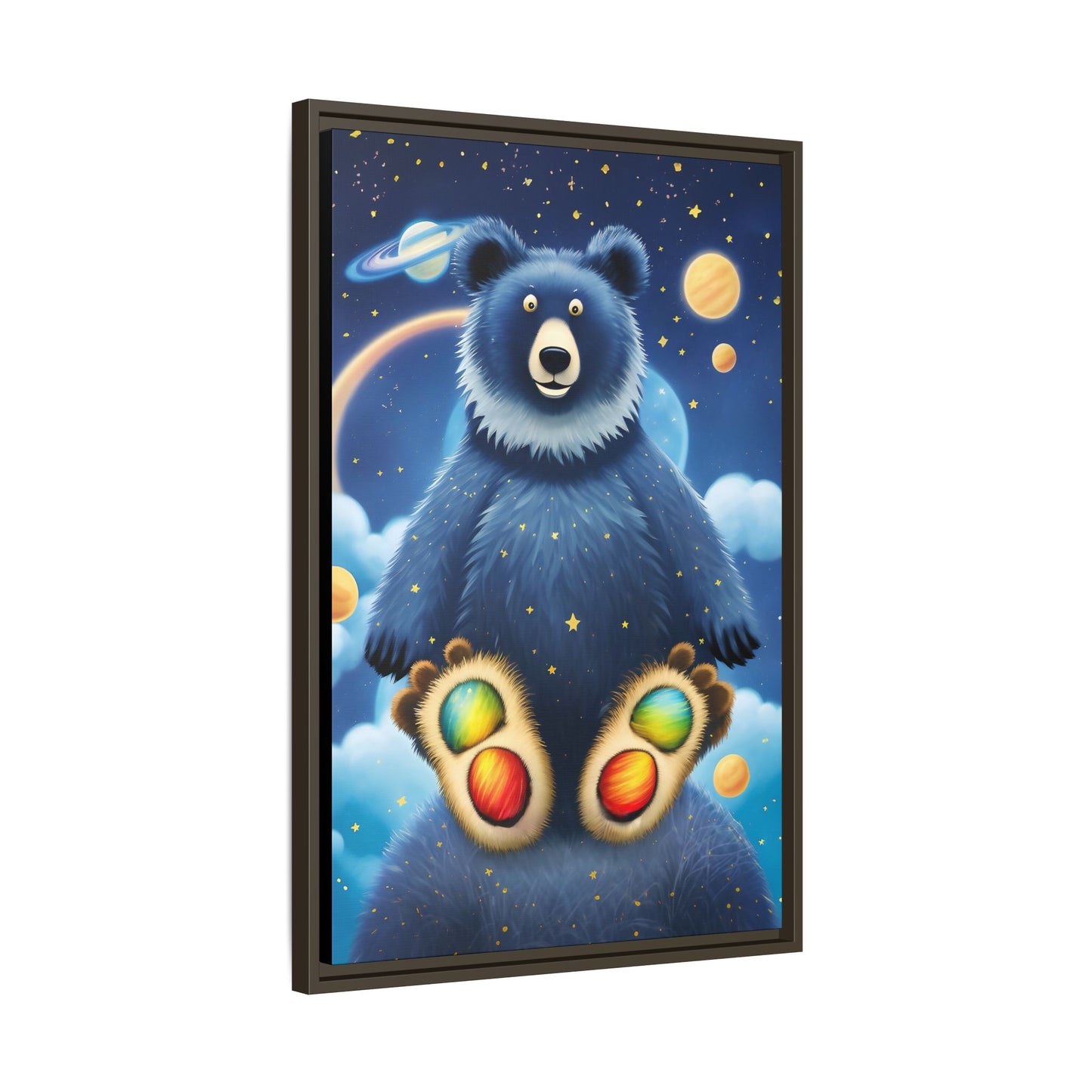 'Cosmic Pawprints' by Andrew McCarter - Canvas Art