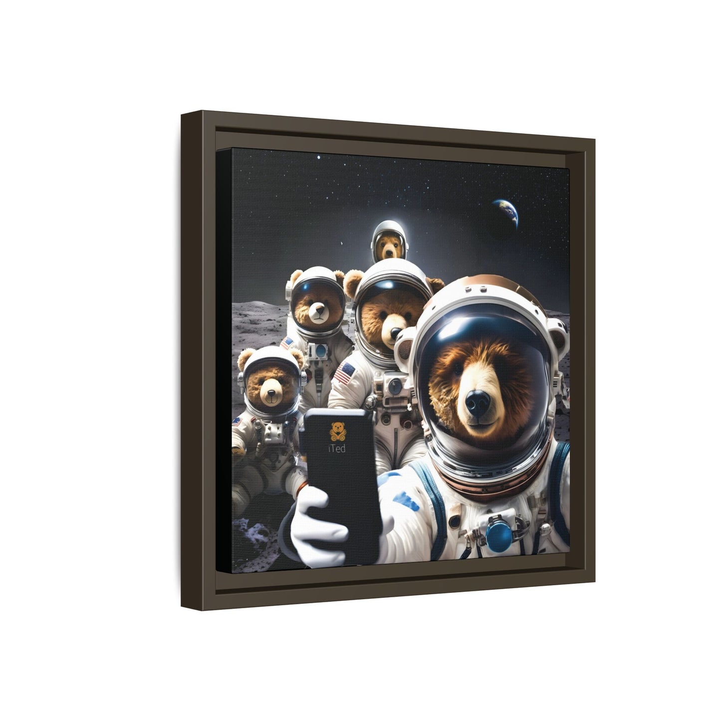 Canvas Print - Mooning Bear Selfie by Andrew McCarter
