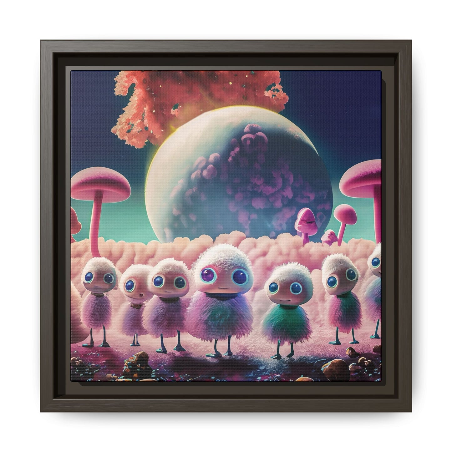 “"Keep smiling," whispered Axlar. "We can eat them later." – Fine Art Canvas Print By Andrew McCarter