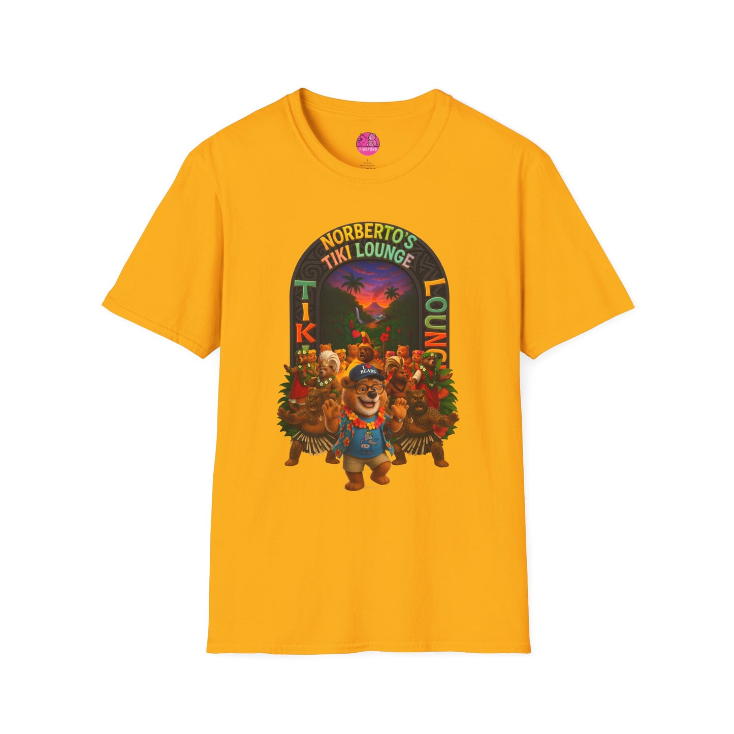 Unisex T-Shirt - Norberto’s Tiki Lounge Bear Tee - A Tribute to Kindness