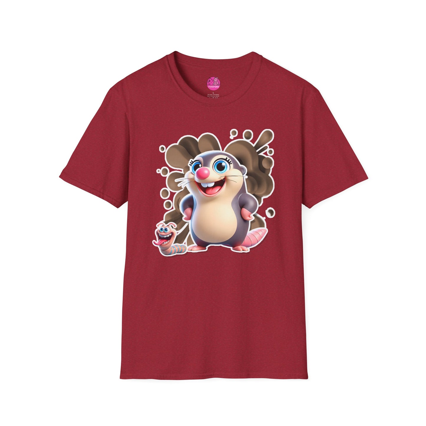 Millicent the Mole T-Shirt – Digging Up Fun in Style - Bold and Colorful Unisex Tee for Fun-Loving Fashion Fans
