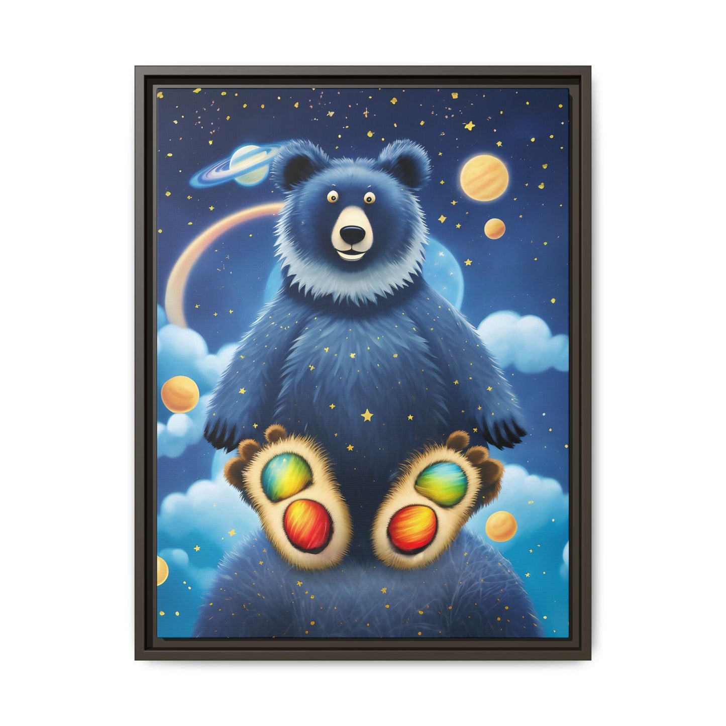 'Cosmic Pawprints' by Andrew McCarter - Canvas Art