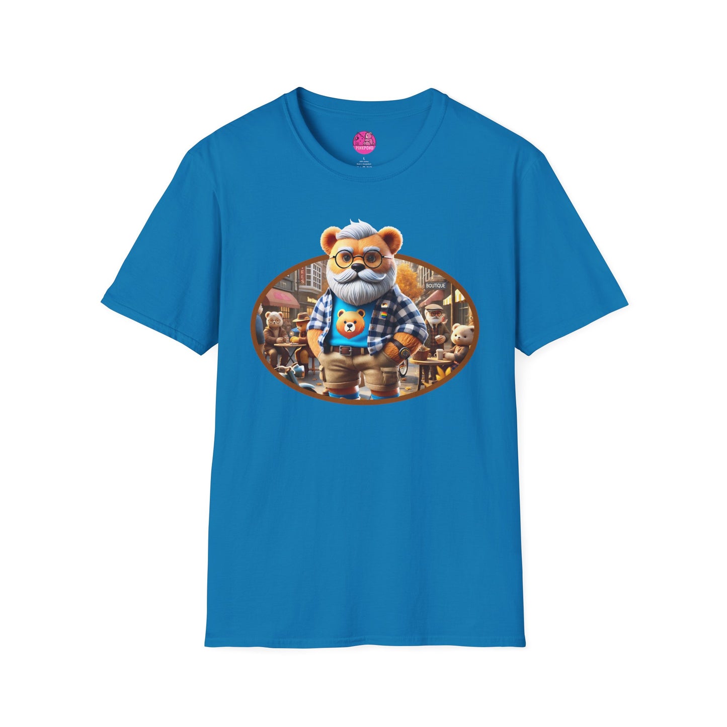 Big Bear T-Shirt - Bold, Comfortable Unisex Softstyle Tee with Playful Charm