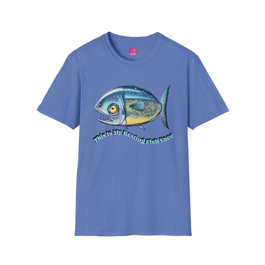 Resting Fish Face T-Shirt - Ocean-Inspired Unisex Tee for Marine Enthusiasts and Pun-Lovers