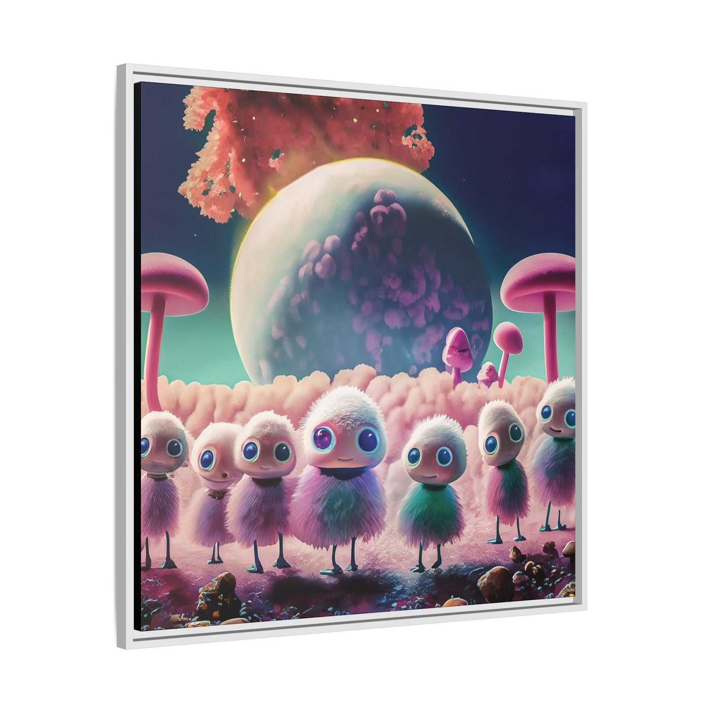 “"Keep smiling," whispered Axlar. "We can eat them later." – Fine Art Canvas Print By Andrew McCarter