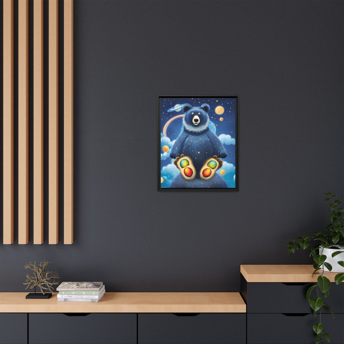 'Cosmic Pawprints' by Andrew McCarter - Canvas Art