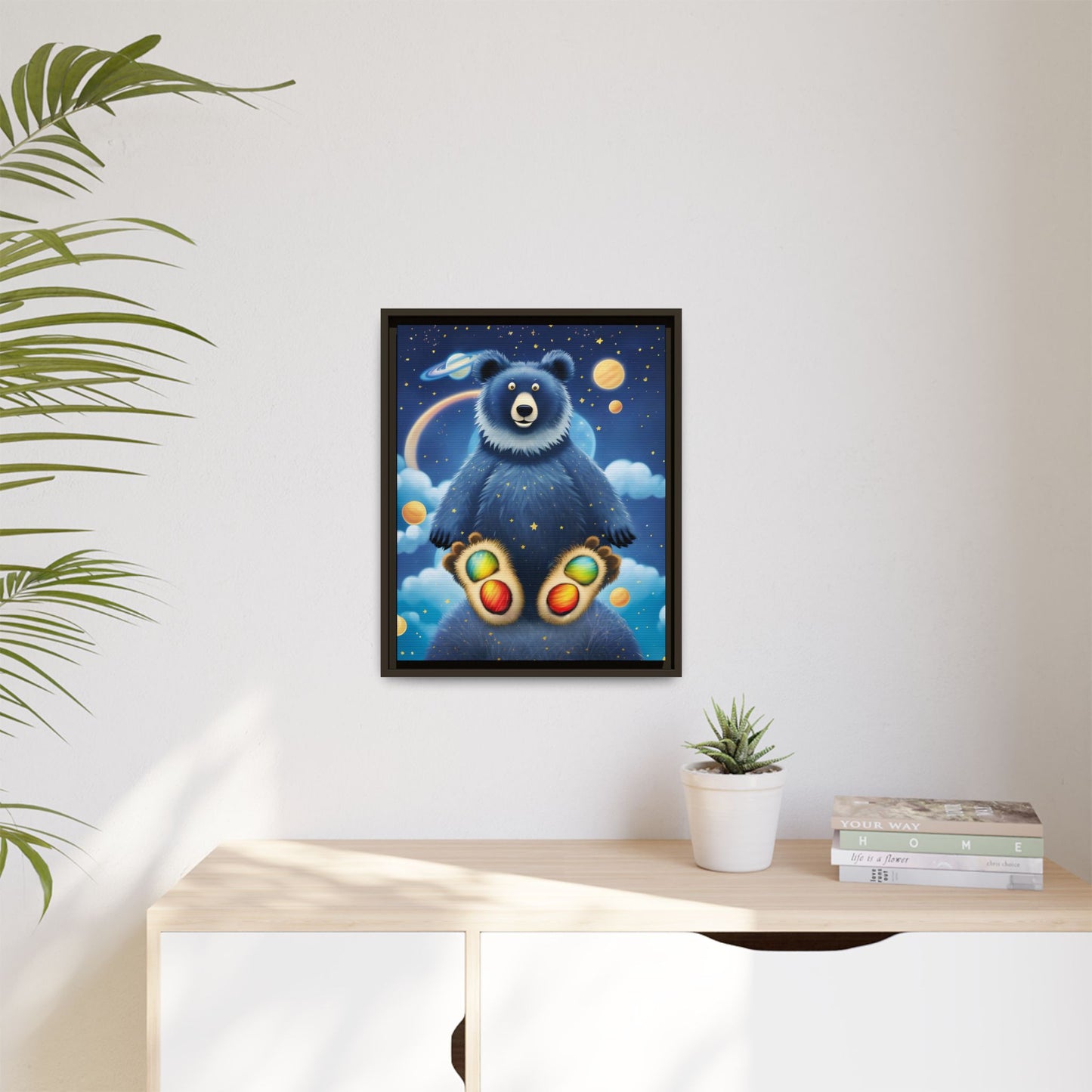 'Cosmic Pawprints' by Andrew McCarter - Canvas Art