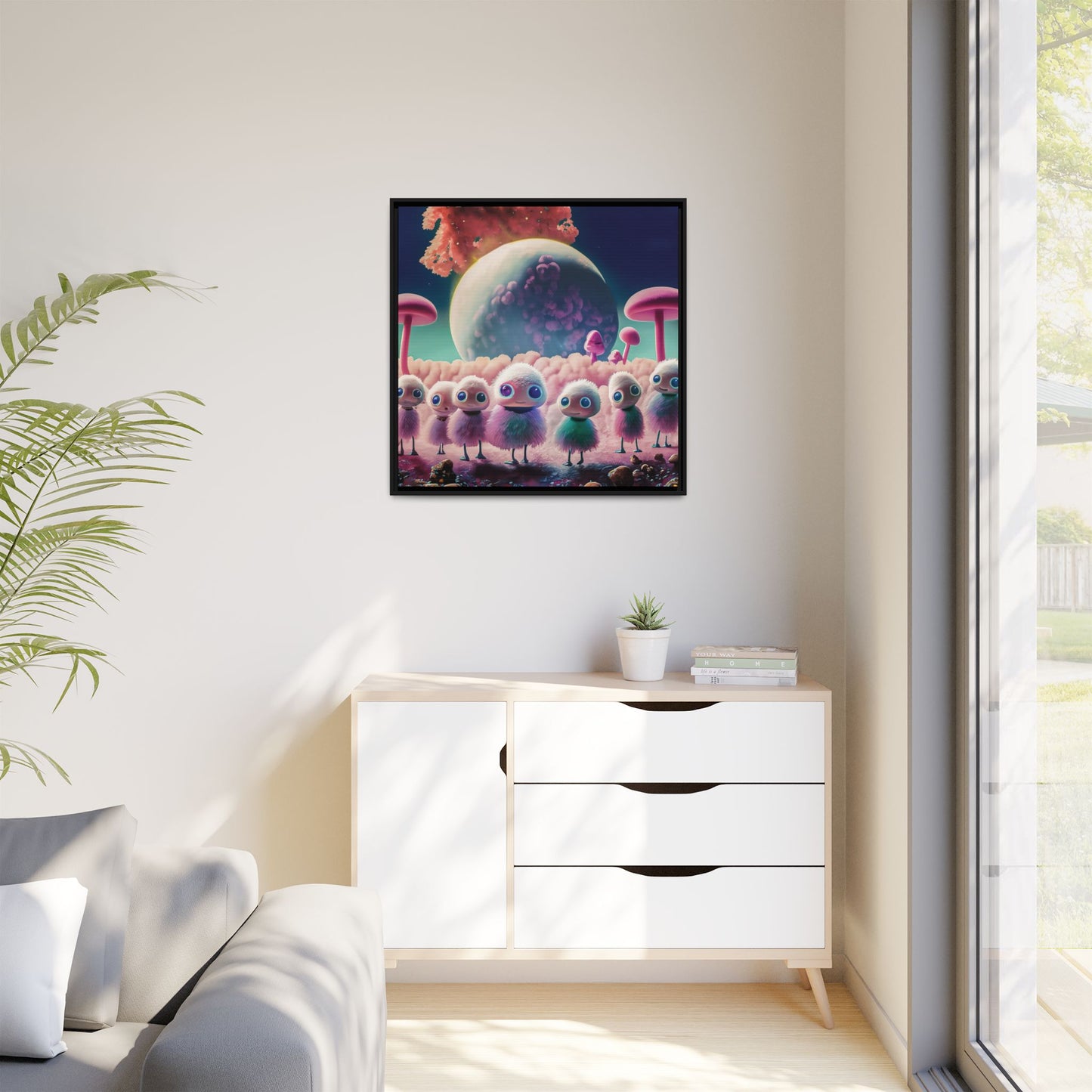 “"Keep smiling," whispered Axlar. "We can eat them later." – Fine Art Canvas Print By Andrew McCarter