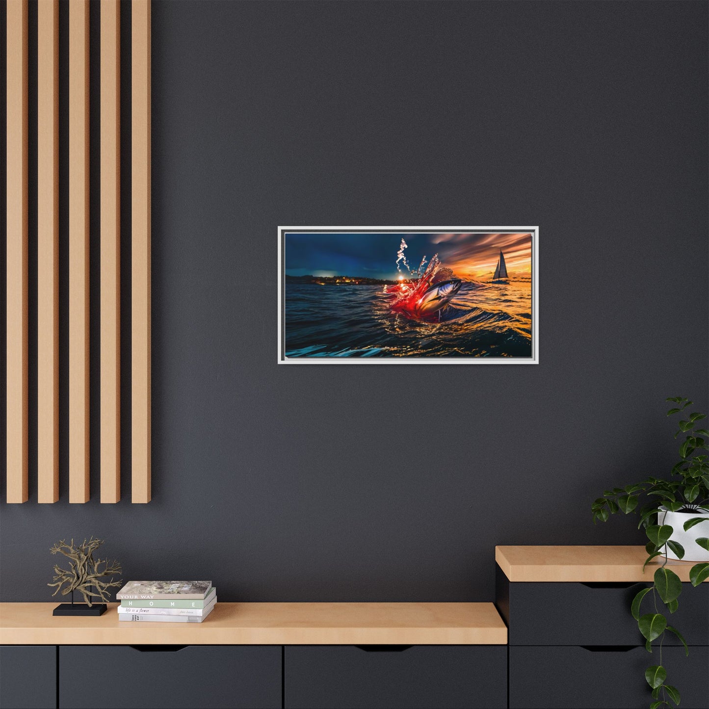 "The Leap" by Andrew McCarter - Ocean Canvas Art.