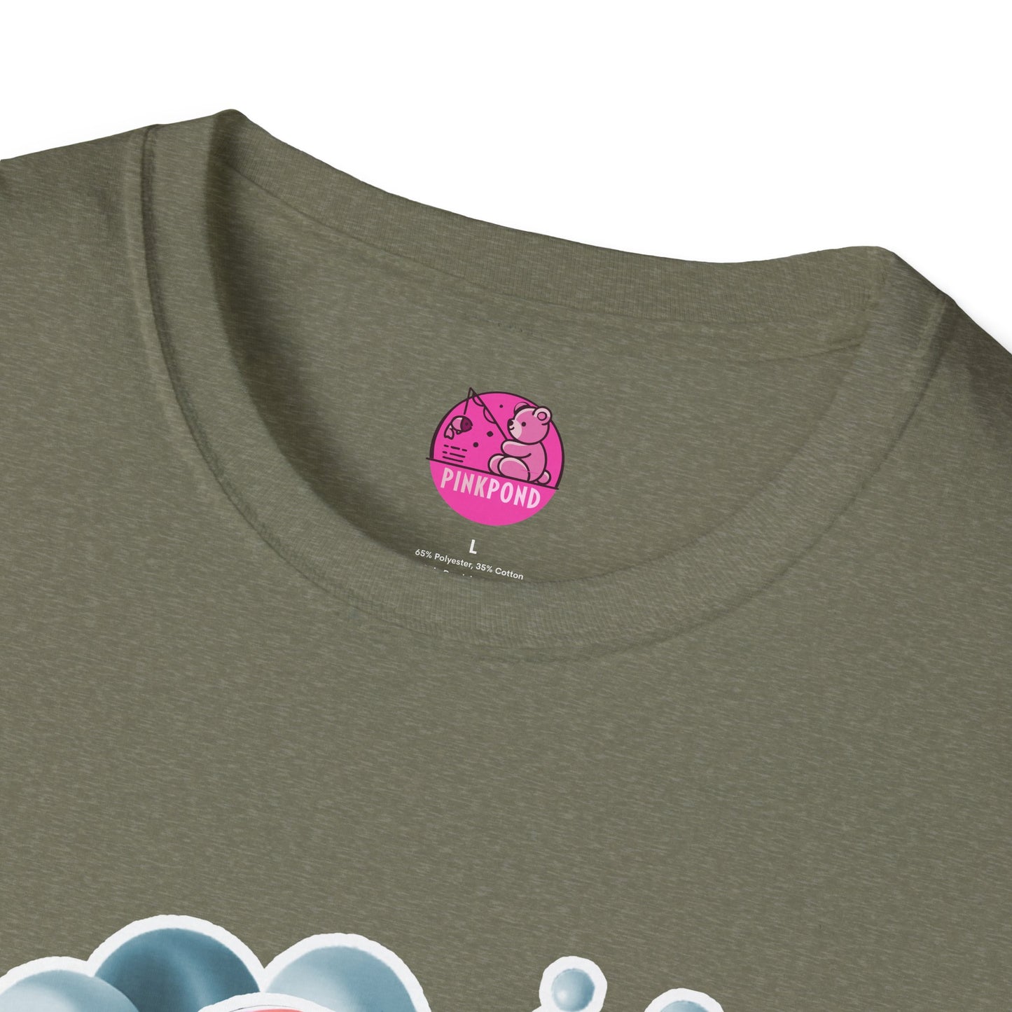 Carrie the Carp T-Shirt - a splash of fishy fun - Unisex Softstyle Tee with 3D Design