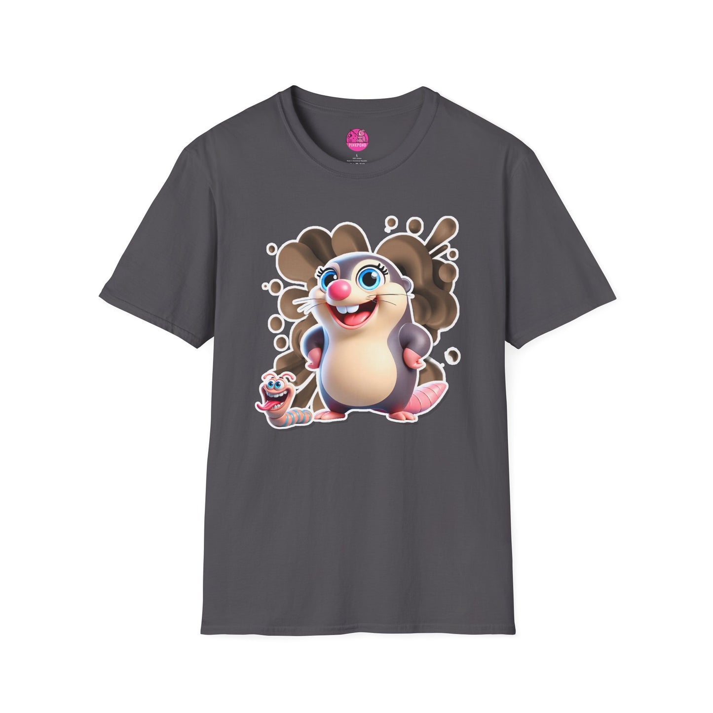 Millicent the Mole T-Shirt – Digging Up Fun in Style - Bold and Colorful Unisex Tee for Fun-Loving Fashion Fans