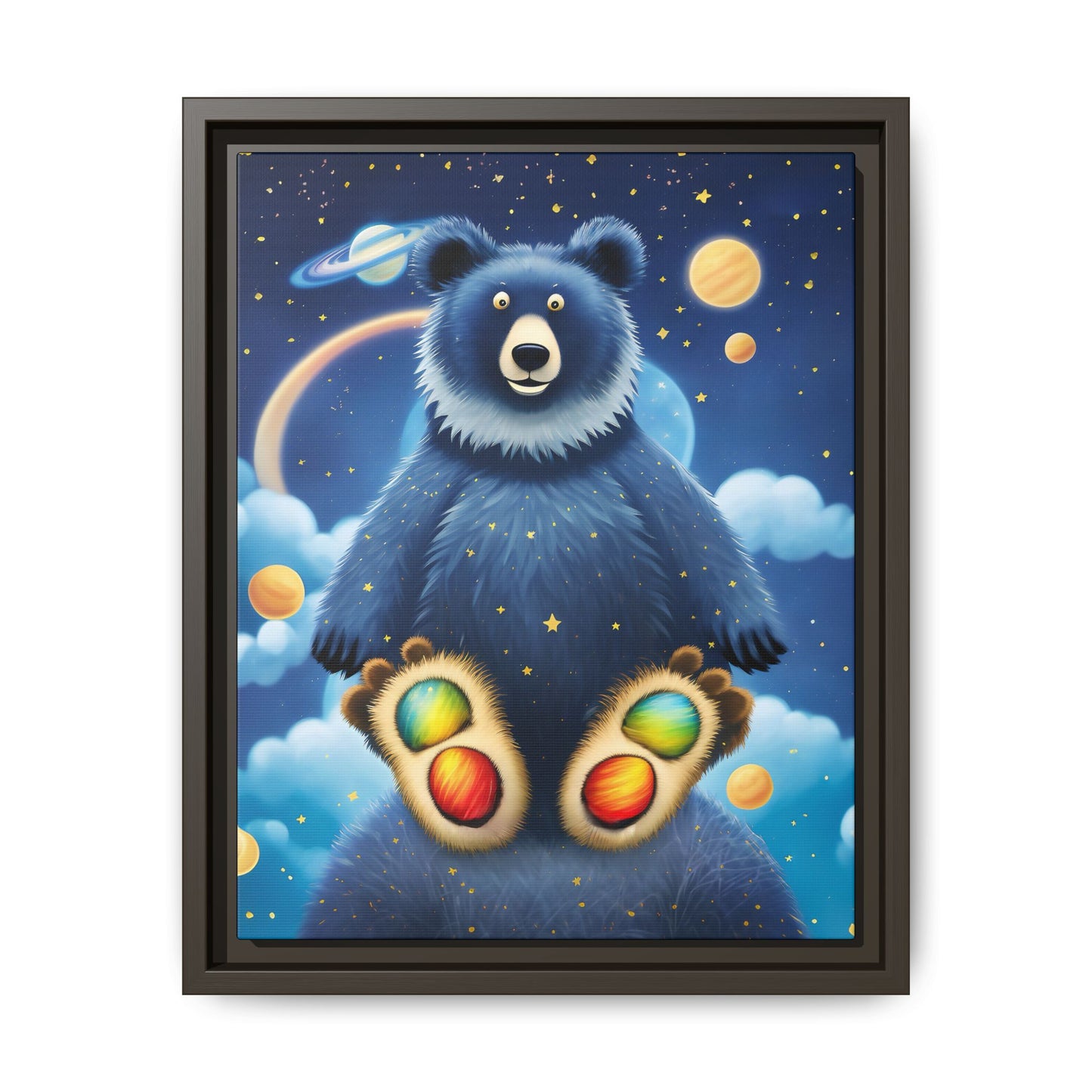 'Cosmic Pawprints' by Andrew McCarter - Canvas Art