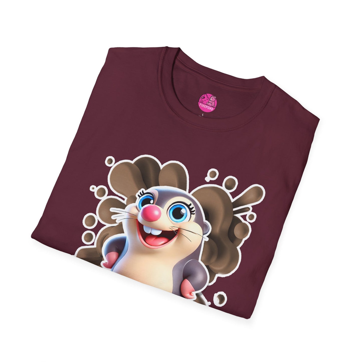 Millicent the Mole T-Shirt – Digging Up Fun in Style - Bold and Colorful Unisex Tee for Fun-Loving Fashion Fans
