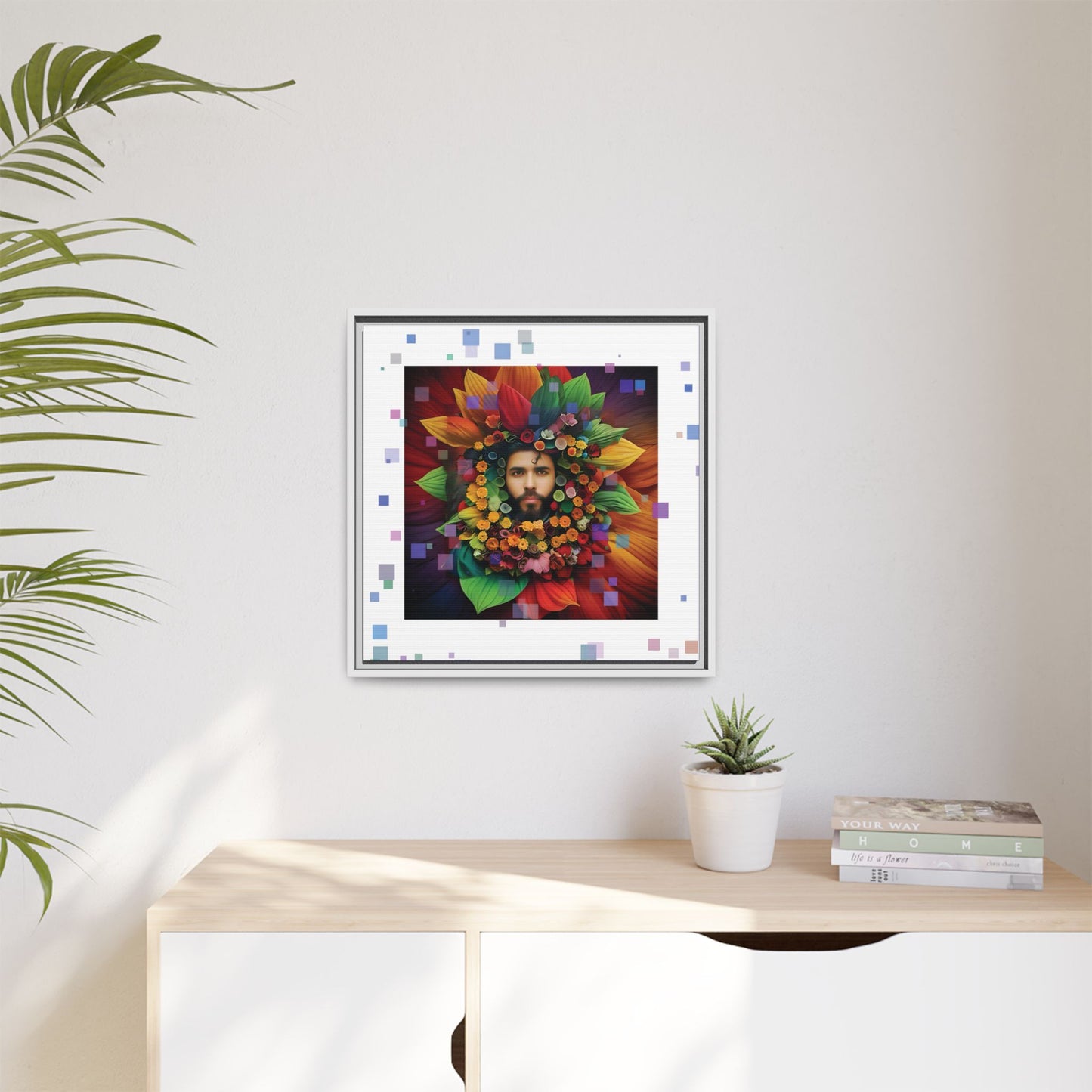 'Flourish: The Modern Green Man' canvas print By Andrew McCarter