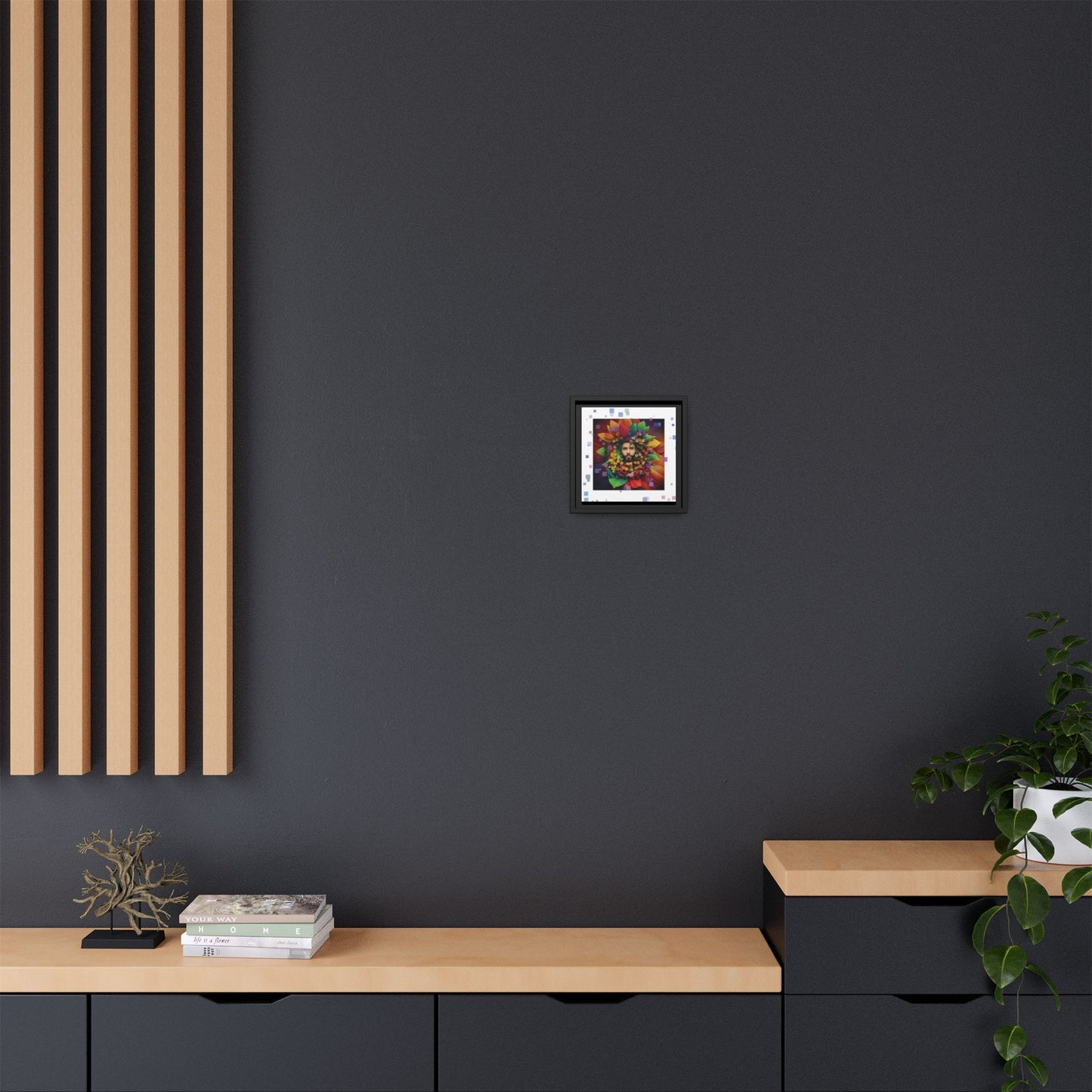 'Flourish: The Modern Green Man' canvas print By Andrew McCarter