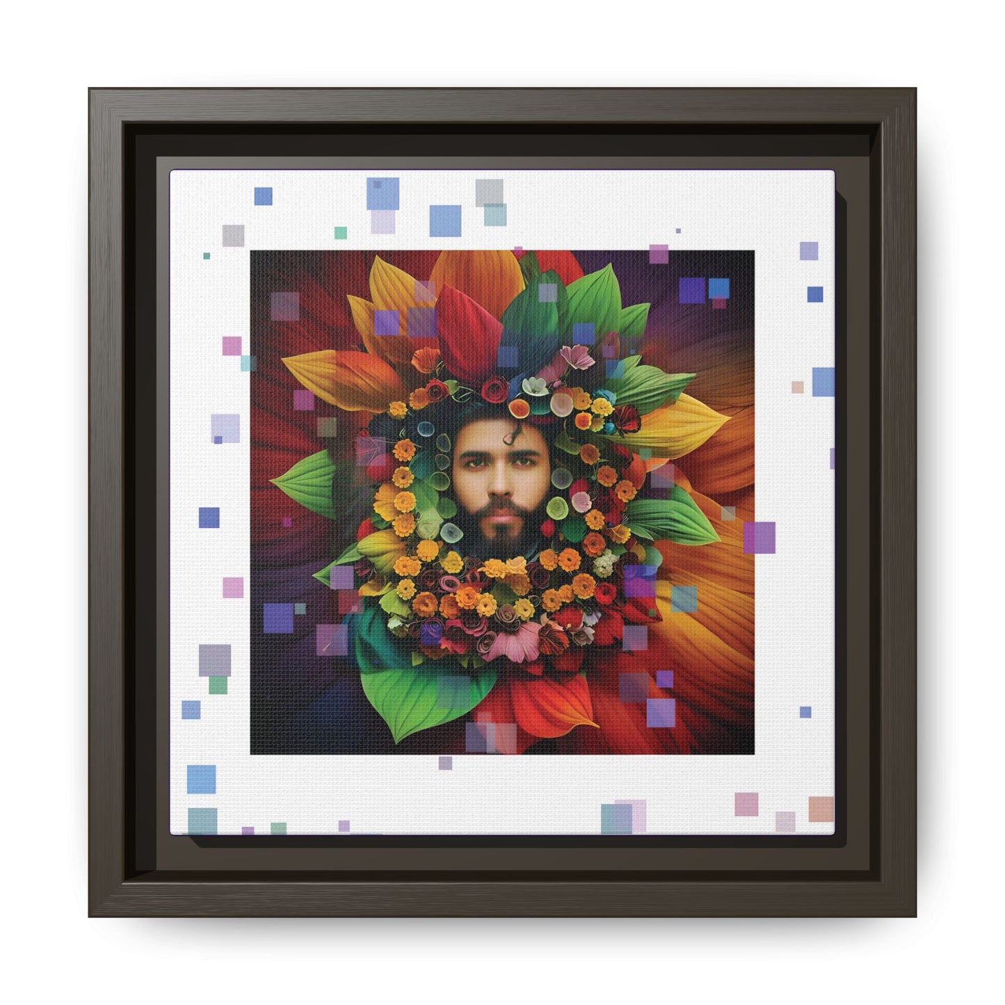 'Flourish: The Modern Green Man' canvas print By Andrew McCarter