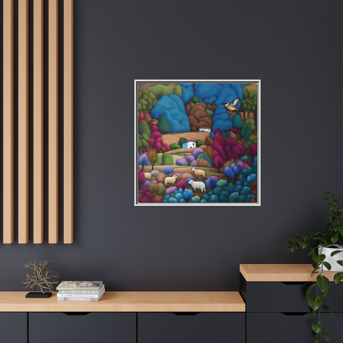 The Painted Valley Canvas Print by Andrew McCarter