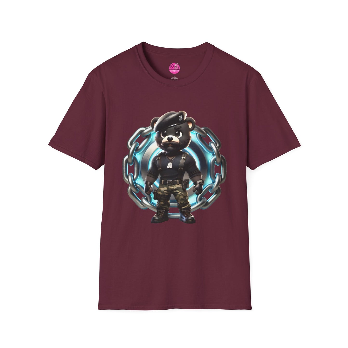 Colin the Combat Bear T-Shirt – Bold, Tactical, and Unstoppable