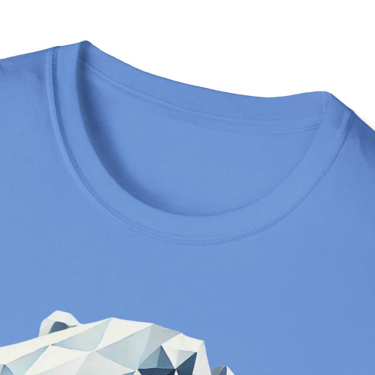 Geometric Bear Graphic Unisex Softstyle T-Shirt