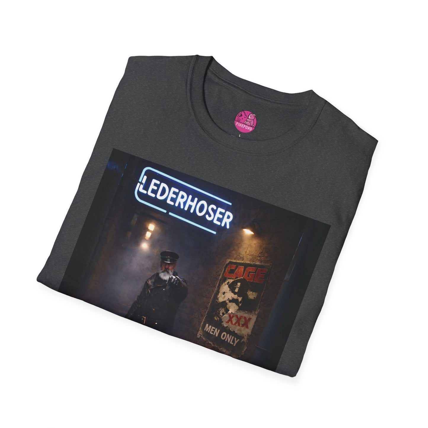Oi, You Boy! Leather Man T-Shirt — Moody Urban Character Graphic Tee