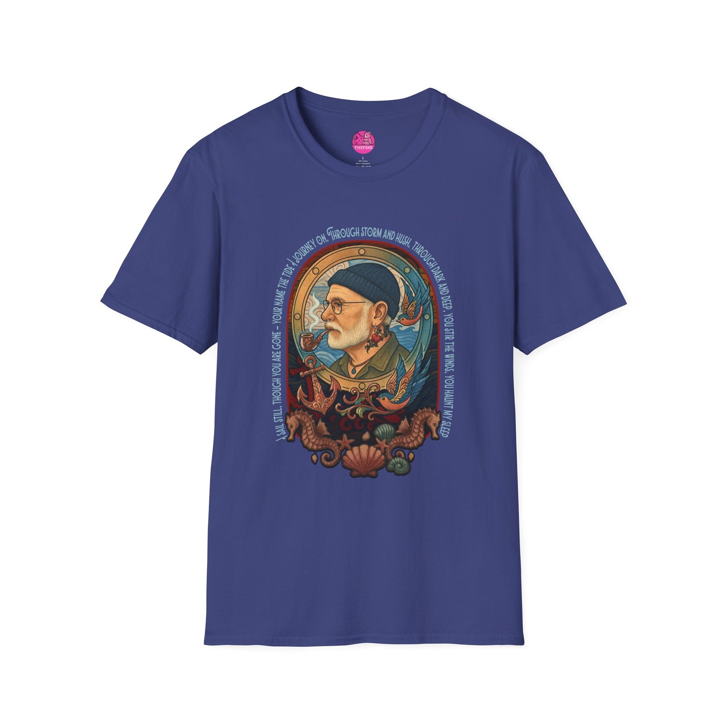 Nautical Anchor Unisex T-Shirt - Old Salt, Big Heart Design