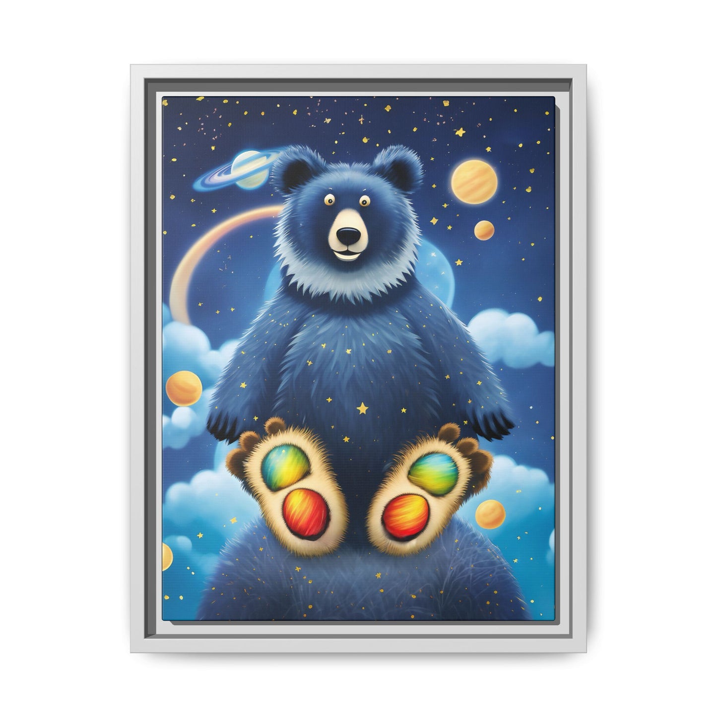 'Cosmic Pawprints' by Andrew McCarter - Canvas Art