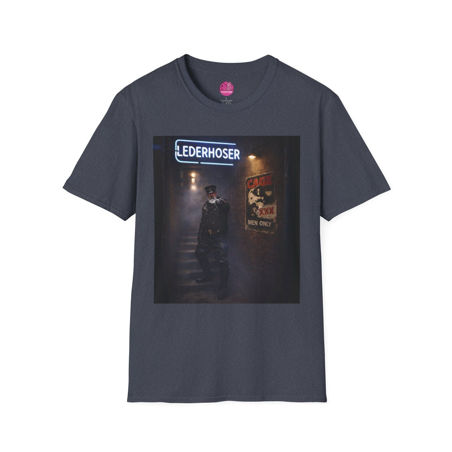 Oi, You Boy! Leather Man T-Shirt — Moody Urban Character Graphic Tee