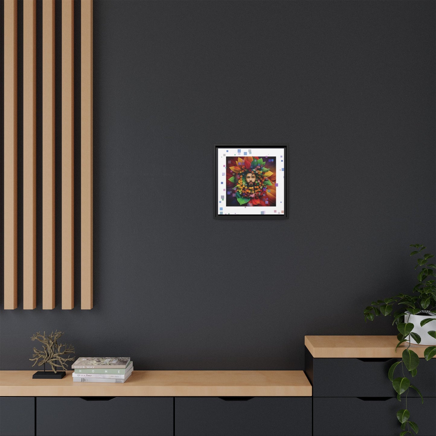 'Flourish: The Modern Green Man' canvas print By Andrew McCarter