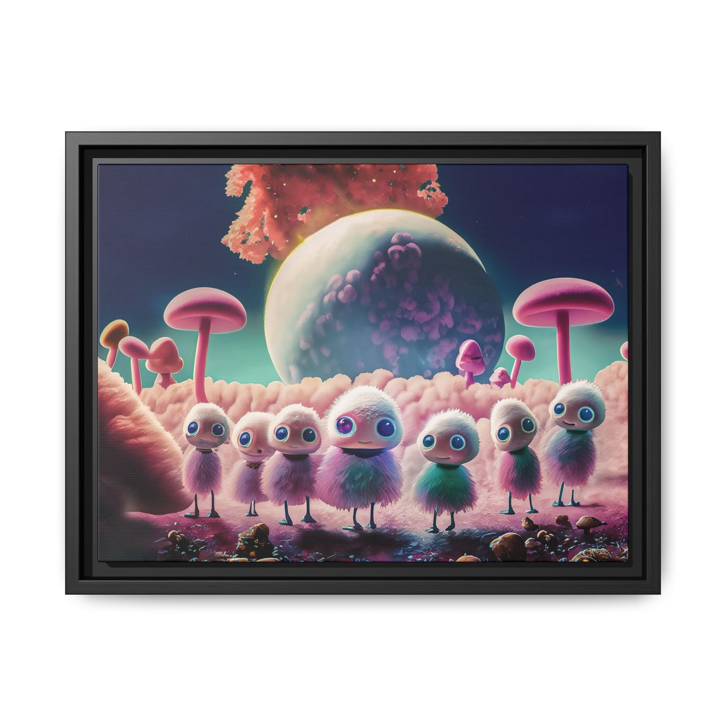 “"Keep smiling," whispered Axlar. "We can eat them later." – Fine Art Canvas Print By Andrew McCarter