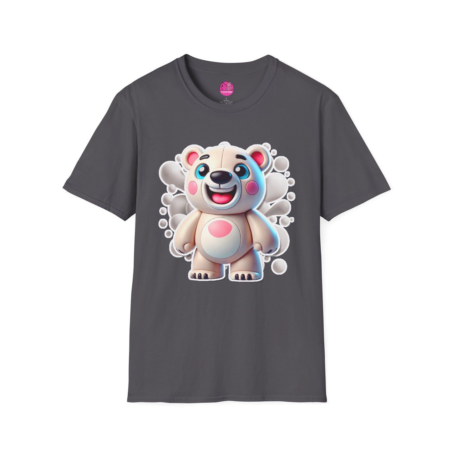 Pepe the Polar Bear T-Shirt - The Coolest Bear Around | Unisex Softstyle Tee