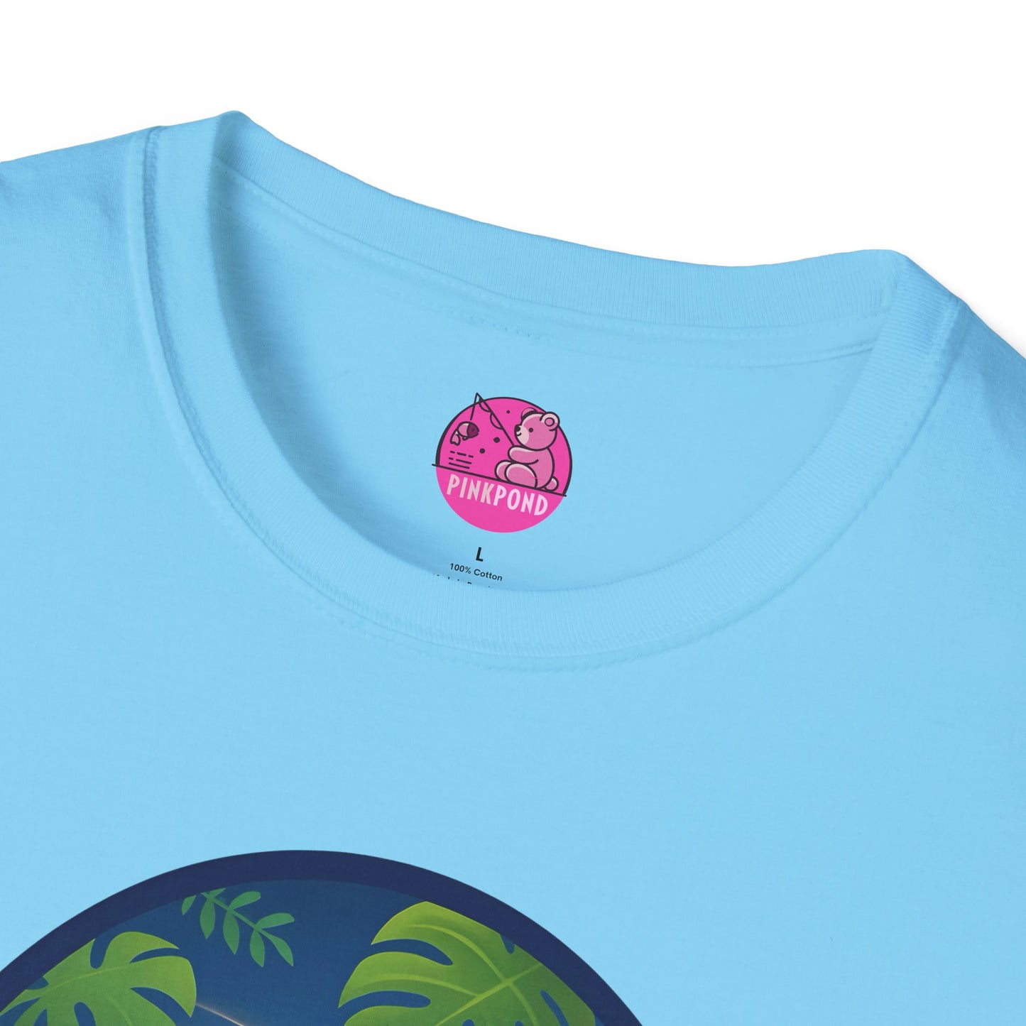 Adventure Bear T-Shirt - Explorer PinkPond Series Tee for Nature Lovers and Travel Dreamers