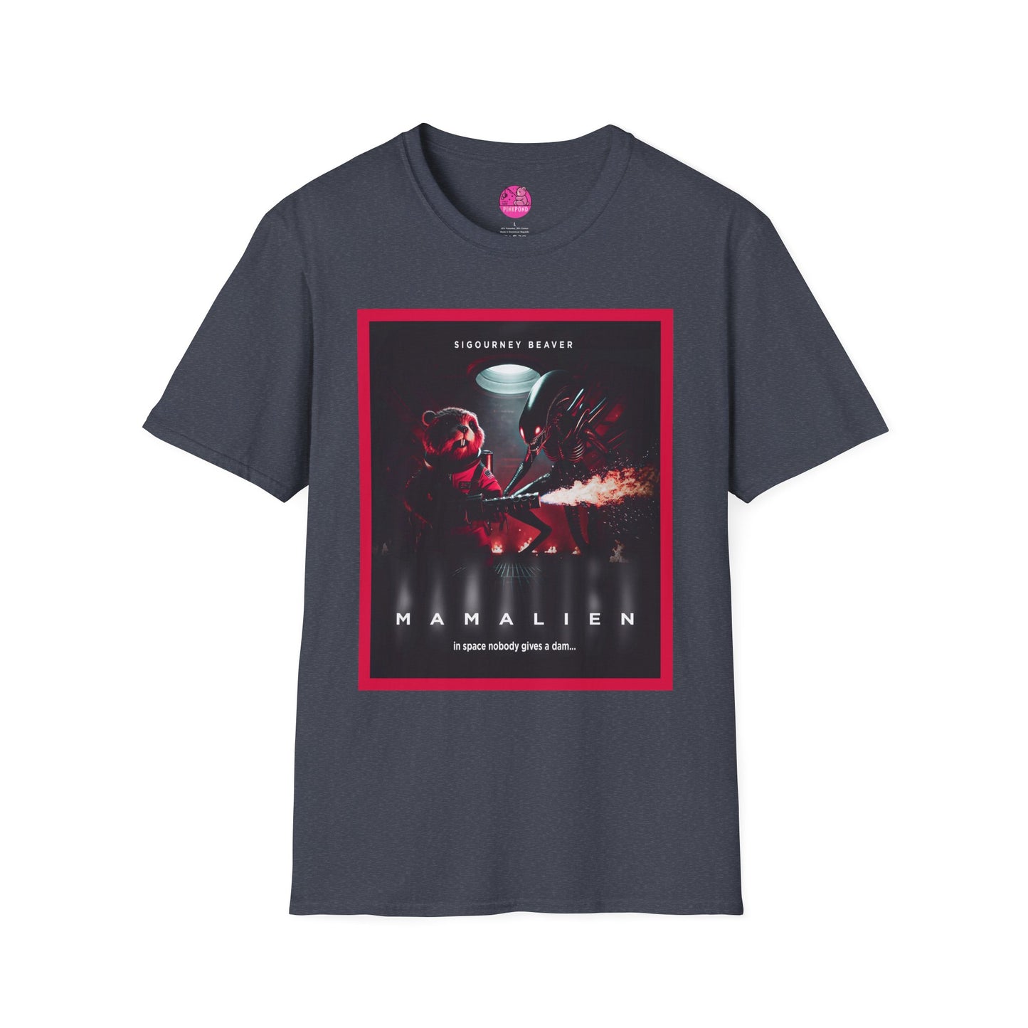 Red Alert Alien Parody Sci-Fi T-Shirt Featuring Sigourney Beaver
