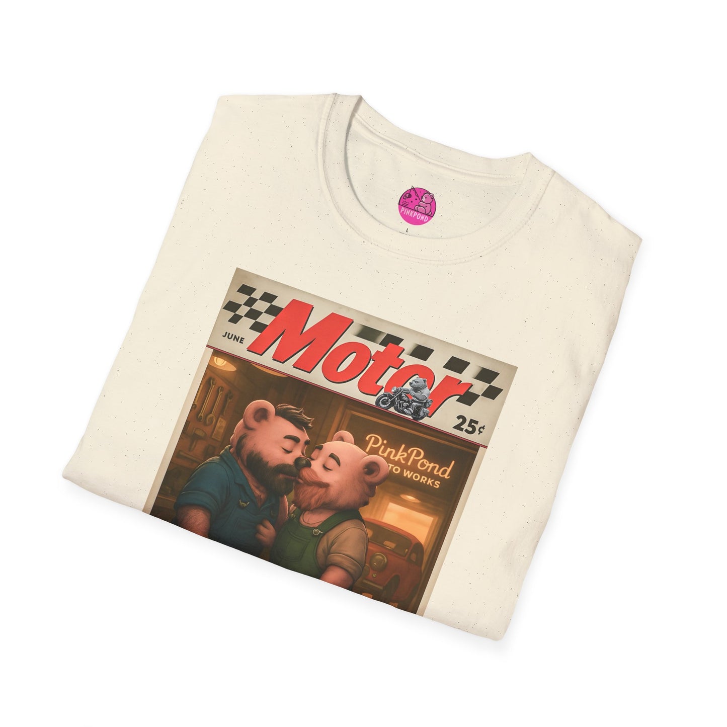Bear Retro 1950s Motor Magazine T-Shirt