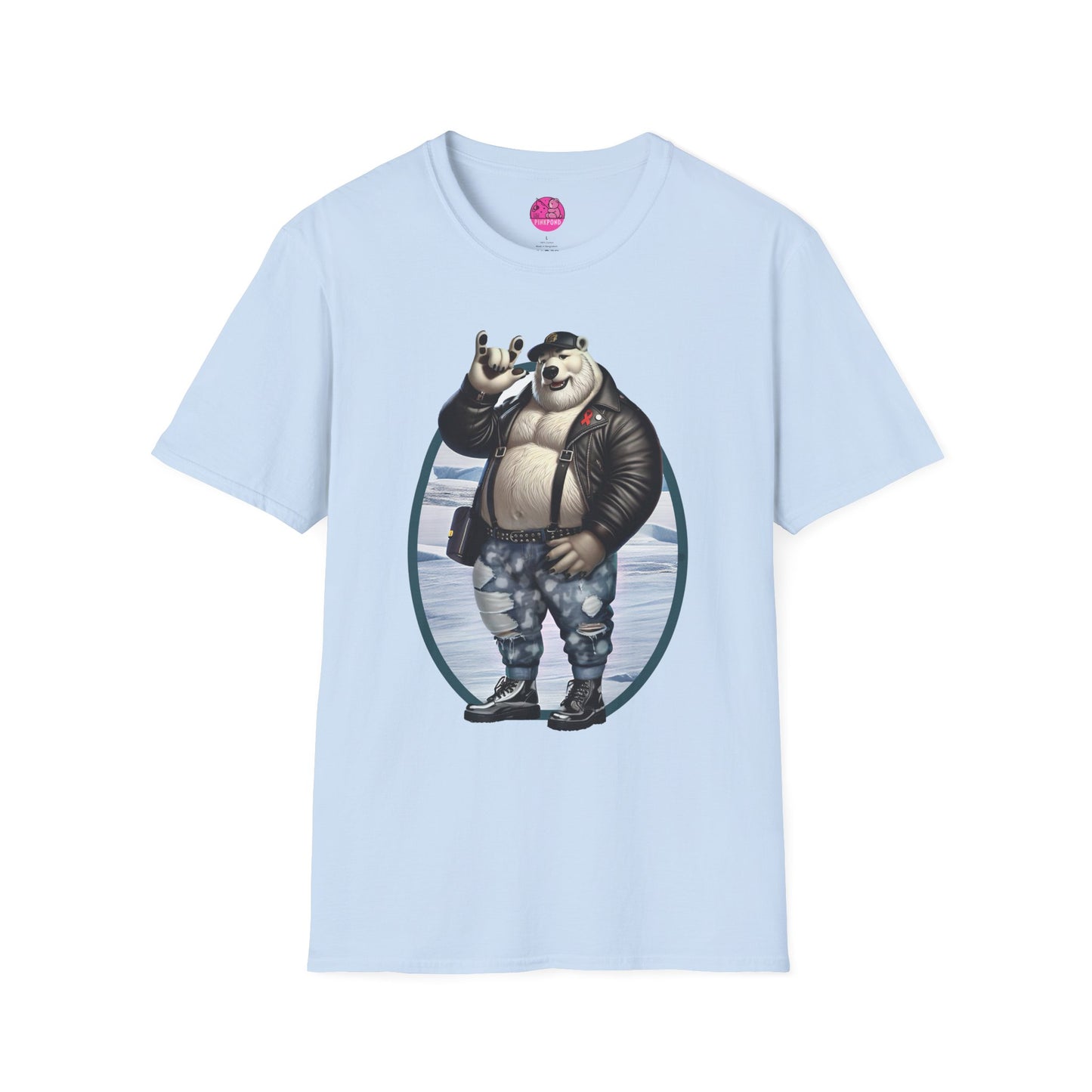 Artic Rebel Polar Bear Love Graphic Tee - ASL Love Sign