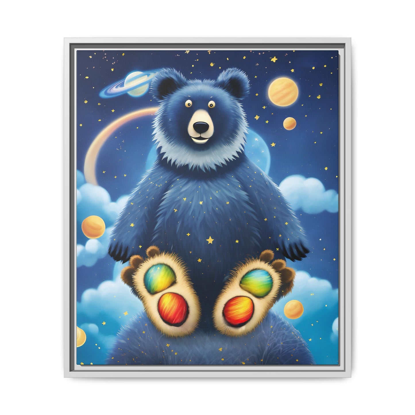 'Cosmic Pawprints' by Andrew McCarter - Canvas Art