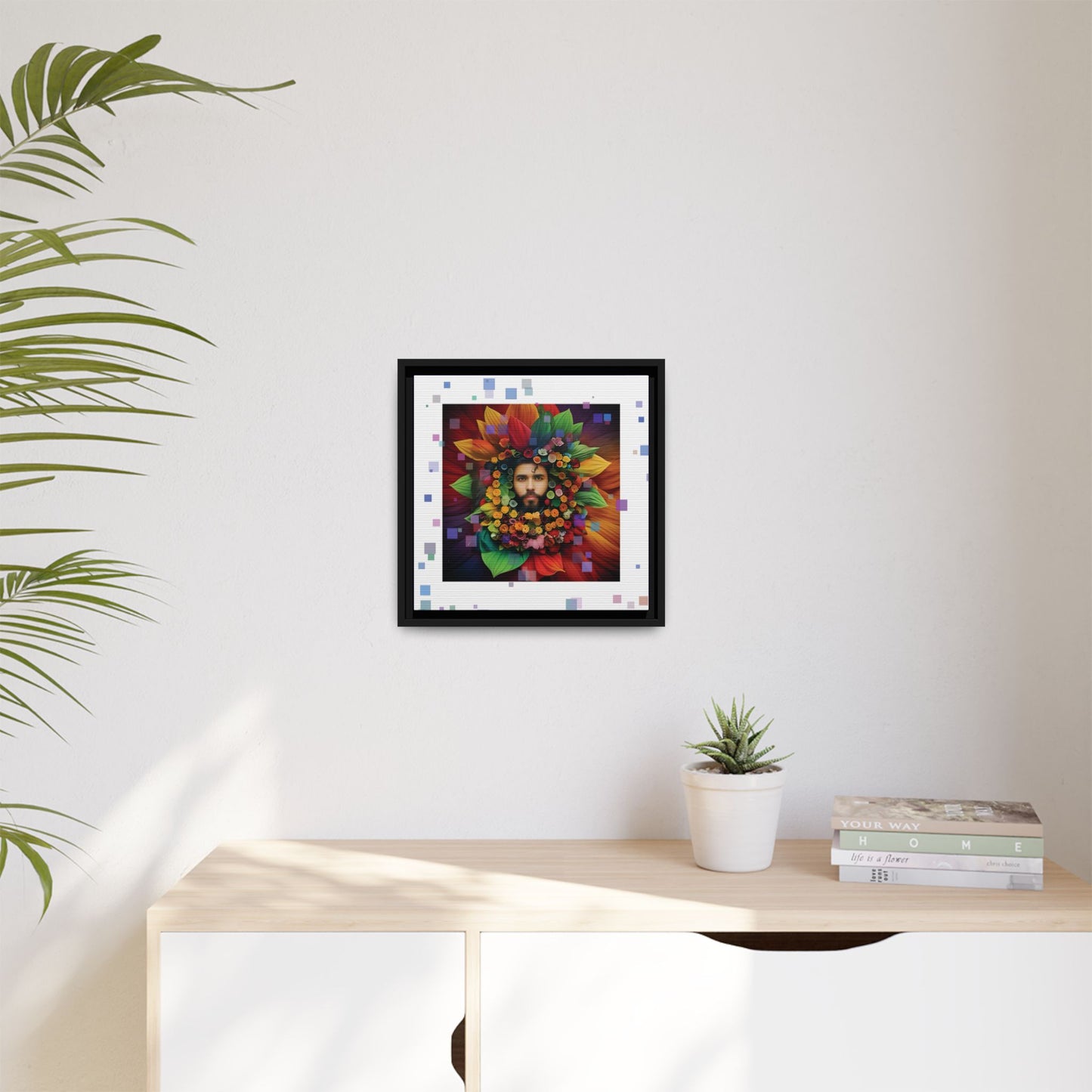 'Flourish: The Modern Green Man' canvas print By Andrew McCarter