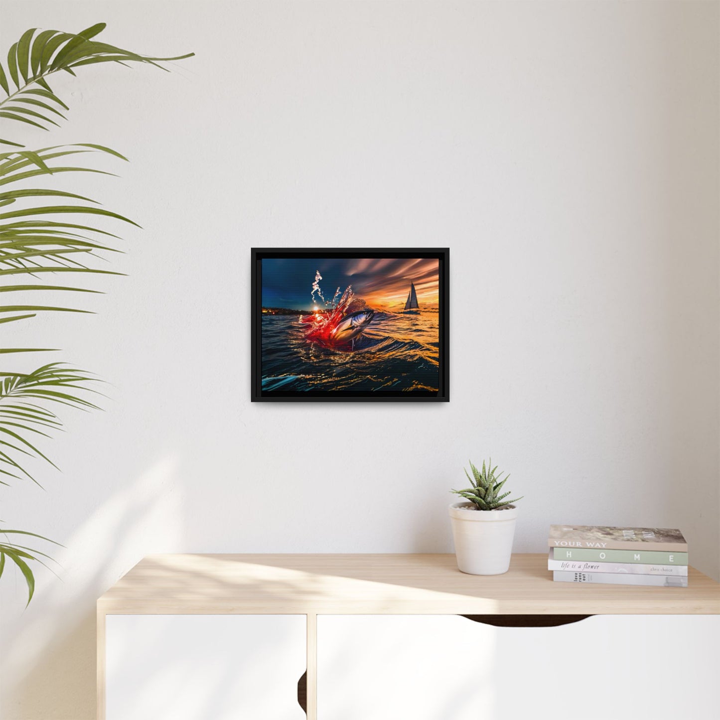 "The Leap" by Andrew McCarter - Ocean Canvas Art.