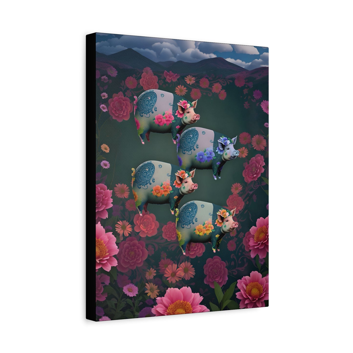 ‘Floral Flight’ Canvas Print by Andrew McCarter